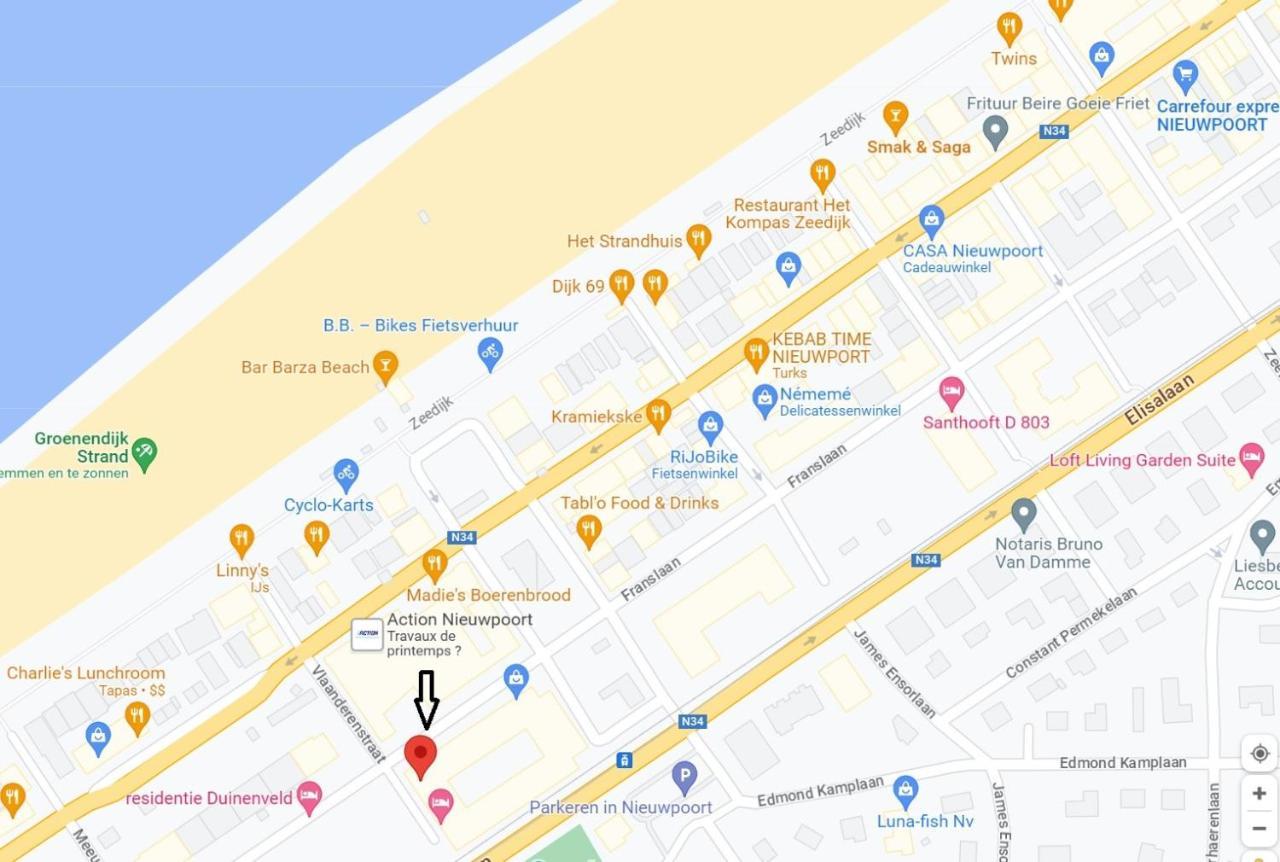 Groot Terras I Luxe Verblijf I Tot 4 Personen I 50M Van De Dijk I Nieuwpoort-Bad Exteriör bild